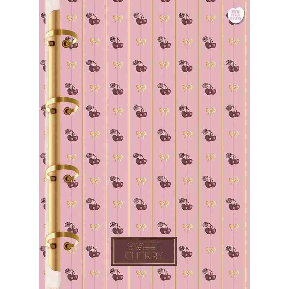 CADERNO ARGOLADO/FICHARIO SWEET CHERRY